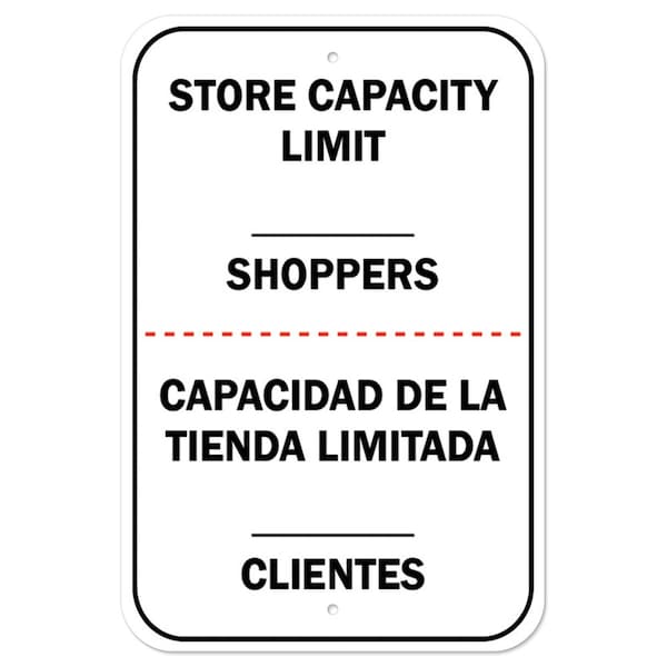 Signmission 12 in Height, Aluminum, 12" x 18", A-1218-25439 A-1218-25439 - main